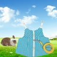 thumbnail image 3 of 1 Set Rabbit Clothes with Traction Rope Prevent Break Free Breathable Small Animal Outwear Harness Pet Supplies, 3 of 8