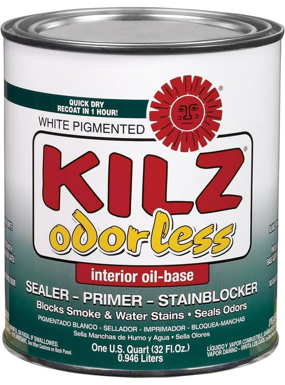 Masterchem 10042 Kilz Odorless Interior Oil Based Sealer Primer & Stainblock, 1 Quart