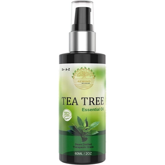 Tea Tree Organic 2oz Pure Essential Oil Natural Cleanser Pump Spray Extra Large 60ML / 2Oz
