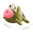 thumbnail image 2 of Frog Keychain Key Rings Keychains for Women Plush Frog Pendant Keyring Key Chain Cute Key Chain Rings Plush Pendant Plush Animal Keychain Plush Key, 2 of 5