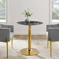 thumbnail image 4 of Verne 28" Artificial Marble Dining Table, 4 of 6
