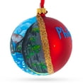 thumbnail image 2 of Cebu & Boracay, Philippines Glass Ball Christmas Ornament 4 Inches, 2 of 5