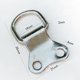 thumbnail image 2 of FOMIYES 25Ud Gancho Para Cuadros Con Doble Orificio D-Ring De Metal Color Plata Con Tornillos, 2 of 8