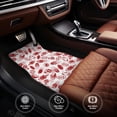 thumbnail image 6 of Pofeuu Red Football Print Car Foot Mat Set of 4 Pieces - All-Weather Full Set Floor Mats for Cars Trucks SUVs, 6 of 7