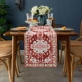 thumbnail image 2 of Boho Table Runner Bohemia Table Runners for Dining Room Tribal Vintage Rustic Abstract Red Dinner Runner Kitchen Parties Decor 13 x 120 inch, 2 of 6