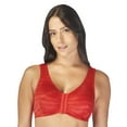 thumbnail image 4 of Carole Martin Full-Freedom Comfort Bra Wireless Front Closure Style 7218 Set of 2-Red 36, 4 of 22