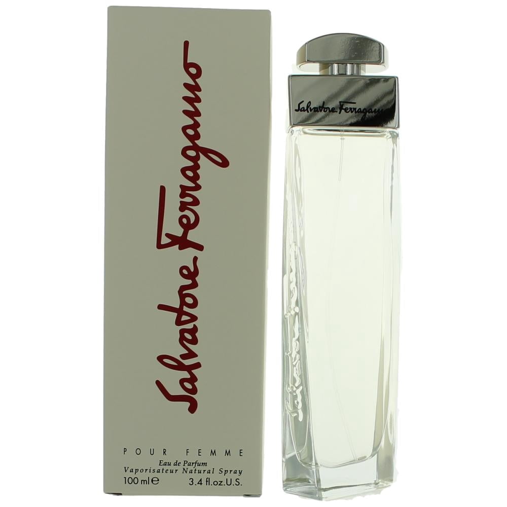 Salvatore Ferragamo POUR FEMME 香水 100ml Salvatore Ferragamo Pour Femme Eau de Parfum, 3.4 Oz, Floral