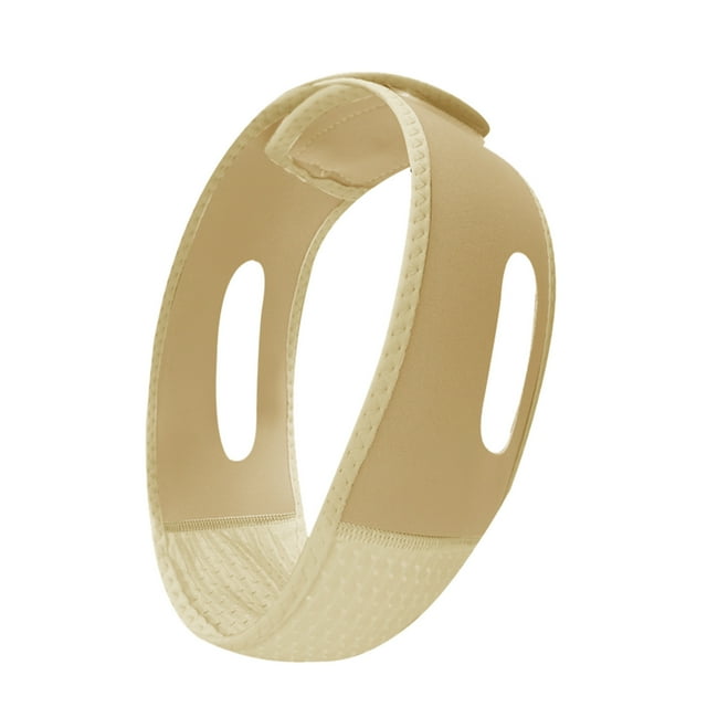 Sangle de Réducteur de Double Menton - Polyester Élastique, Lifting en V & Ajustable - Outil d'Amincissement du Visage pour Peau Relâchée