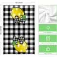 thumbnail image 6 of Buffalo Plaid Bow Tie Lemon Home Summer Kitchen Towels Dish Towels, 18x26 Inch Seasonal Spring Decoration Hand Towels Set of 2, 6 of 6