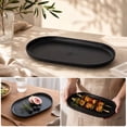 thumbnail image 3 of Bxaolu 4Pack Plastic Serving Tray for Party - Serving Tray 6.5 x 11.81 Inch - Light Weight Dessert Tray for Food - Rectangular Party Serving Tray for Entertaining, 3 of 6