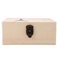 thumbnail image 1 of Caja de almacenamiento de madera decorativa de exhibición de caja de madera de estilo vintage (torre de hierro de burlywood), 1 of 5