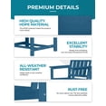 thumbnail image 5 of Harbweb 7pc HDPE Outdoor Dining Set, All-Weather Wood Grain Patio Furniture, Navy, 5 of 6