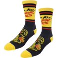 thumbnail image 5 of Cobra Kai Adult Crew Socks Yes Sensei Cobra Kai Never Dies Dojo Logo Slogan Officially Licensed 2 Pack One Size, 5 of 8