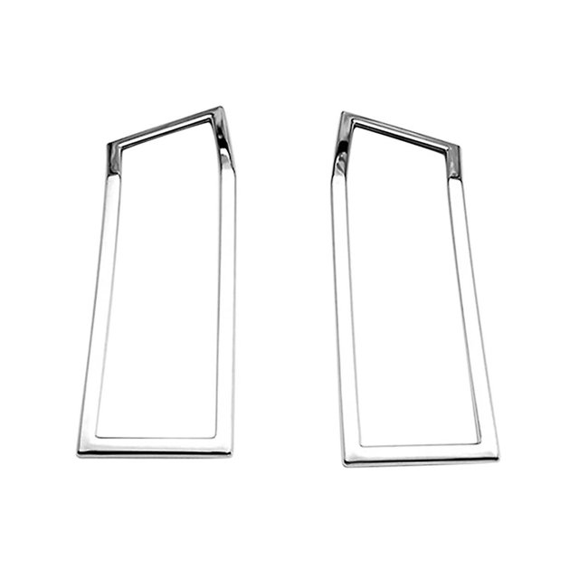For Mitsubishi Delica D5 2020 2021 Car Chrome Rear Reflector Fog Light Lamp Cover Trim Bezel Frame Car Styling