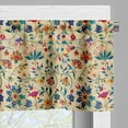 thumbnail image 3 of Ambesonne Oriental Floral Window Valance, East Floral Motif, 42" X 12", Blue Orange Multicolor, 3 of 4