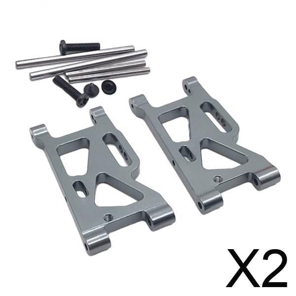 2xRC Brazo Oscilante Delantero Para WLtoys 144001 124018 1:12 Accesorios De Modelo De Coche Titanio