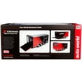 thumbnail image 4 of Four Wheel Enclosed Car Trailer "Yokohama Motorsports" Black and Red for 1/18 Scale Model Cars by Auto World, 4 of 4