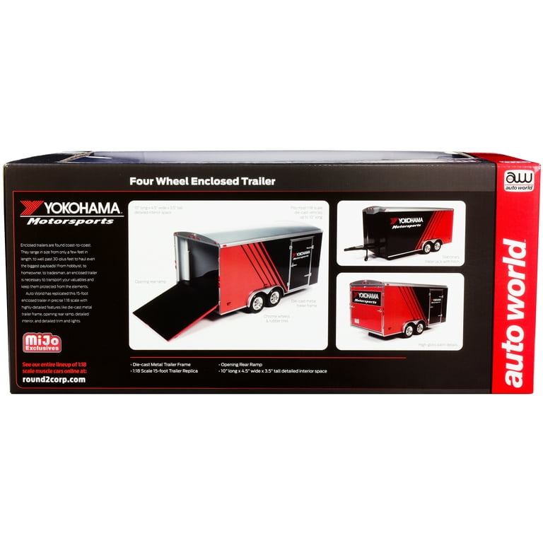 Four Wheel Enclosed Car Trailer 