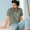 thumbnail image 4 of Effete Feline Claw Marks Scratch Organic Staple T-shirt, 4 of 4