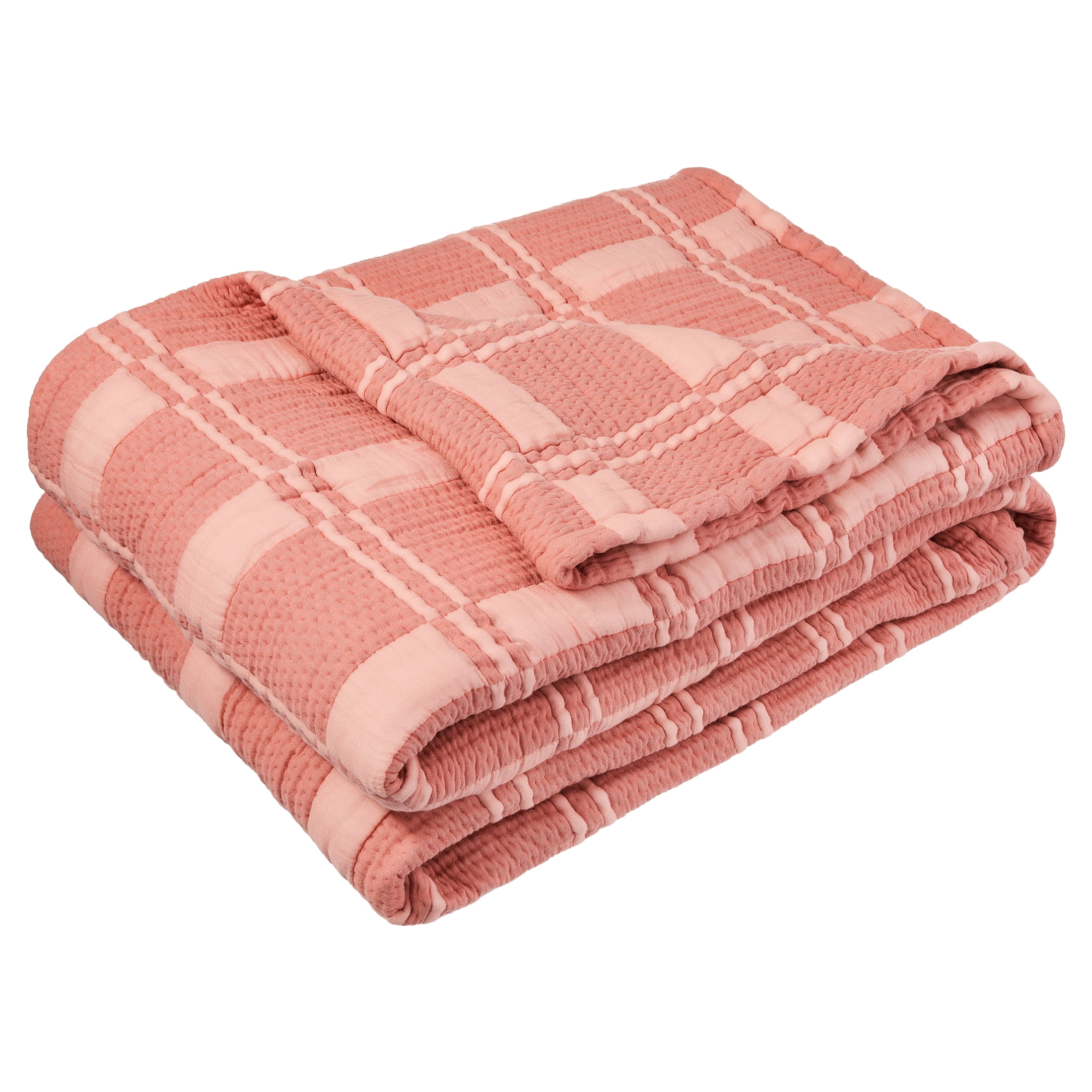 Mainstays Cloud Matelasse Quilt, Terracotta, Full/Queen