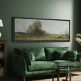 thumbnail image 3 of Large Framed Canvas Print Scenic Countryside View with Wildflowers and TreesWall Art Decorative Ready to Hang Painting for Living room Bedroom 60x20 inches Black Frame, 3 of 9