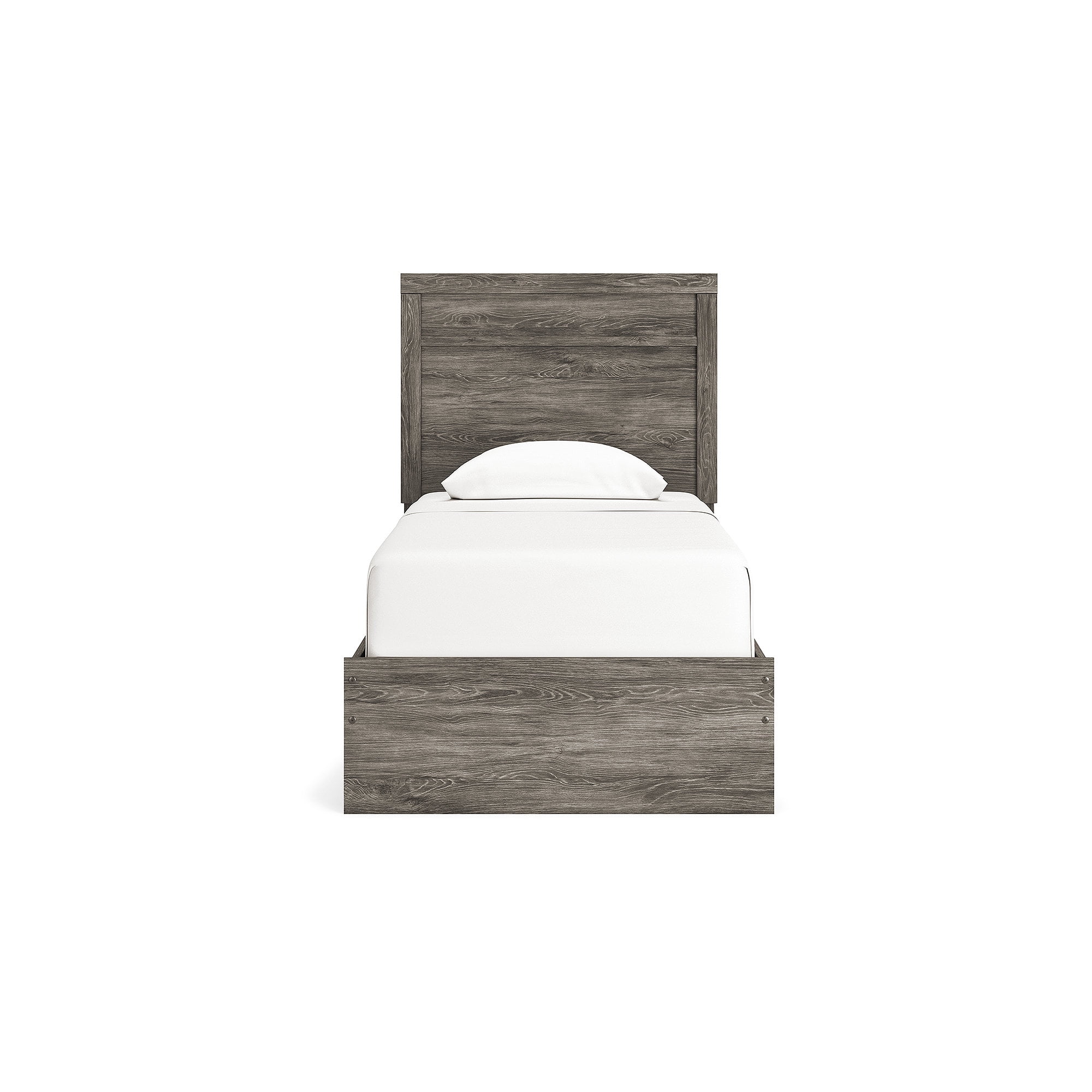 Signature Design by Ashley Ralinksi Kids Twin Panel Bed, Gray, Includes Headboard, Footboard and Rails