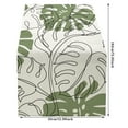 thumbnail image 3 of Sunxin Decorative Table Banner Summer Leaves Print Fresh Green Series Linen Home Decoration Table Cloth, 1Pc Table Flag, 3 of 4
