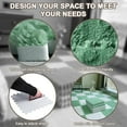thumbnail image 3 of 16pcs 0.6" Thickened Interlocking Tile Mats,Fluffy Shaggy Soft EVA Foam Area Rug for Living Room & Bedroom,Non-Slip Protective Floor Carpet Play Mat Kids Dorm Home Decor (11.8ft, Mint Green), 3 of 15