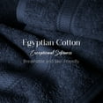 thumbnail image 3 of Superior Hymnia Egyptian Cotton 6-Piece Towel Set, Navy Blue, 3 of 8