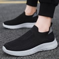 thumbnail image 4 of Willtoo Sneakers For Men Mesh Breathable Non Slip Walking Shoes Knit Lightweight Casual Pull-On Sneakers for Daily Sport Wear, 4 of 5