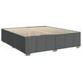 thumbnail image 3 of vidaXL Box Spring Bed with Mattress Dark Grey California King Fabric, 3 of 5