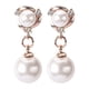 thumbnail image 1 of Cultivadas para la Mujer y Pendientes Pendientes de Perlas Dangle Zirconia Plata con Clips Pendientes, 1 of 2