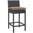thumbnail image 3 of Modway Lift Bar Stool Outdoor Patio Set of 2 in Espresso Mocha, 3 of 3