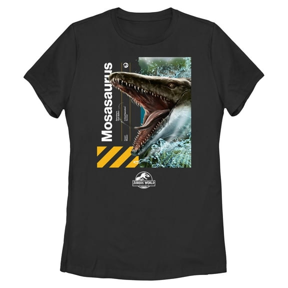 Women's Jurassic World: Rebirth Mosasaurus Portrait Graphic T-Shirt