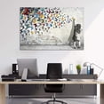 thumbnail image 3 of Banksy Graffiti Canvas Wall Art Butterfly Animal Painting Pictures Posters Prints Stretched and Unframed Street Art Graffiti Artwork for Living Room Bedroom Kitchen Decor Ready to Hang, 3 of 3