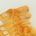 thumbnail image 4 of EIMELI Nouveau-Né Fille Robe Sans Manches Col Rond Dentelle Patchwork Bowknot Robe d'Été 0-24M, 4 of 7