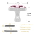 thumbnail image 3 of 4 Pcs Flower Knobs for Kitchen Cabinet Cupboard Dresser Bookcase Drawer Pulls Handles Round Home Decor, 3 of 5