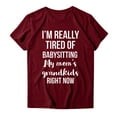 thumbnail image 2 of Summer Tops for Women Long Sleeve Compression Women Long T Shirt Casual T Shirts New Day Shirt Womens Shirts Multiple Pack Medium Raglan for Tech Juniors Woman Wine 2XL, 2 of 3