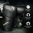 thumbnail image 2 of Hayabusa T3 Boxing Bag Gloves for Men and Women, Open Thumb - Black, Medium, 2 of 6