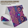 thumbnail image 4 of Decorative Owl Design Neon Colors Foldable Binder Folder Clipboard with Pen Slot Double Clips A4 Size File Storage, 4 of 8