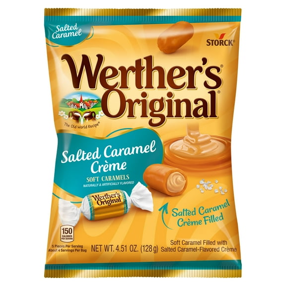 Werther’s Original Salted Caramel Creme Soft Caramels, 4.51 oz