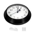 thumbnail image 3 of Uxcell 8 Inch Wall Clock, Quartz Battery Operated Silent Non-Ticking Round Wall Clocks, Black, 3 of 6