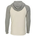 thumbnail image 2 of Boxercraft BM3702 Men's Waffle Knit Pullover Hoodie-Natural/Oxf Htr-XL, 2 of 2