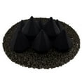 thumbnail image 2 of Midnight Black, Ceramic Fire Diamonds | 5" Set of 8, 2 of 2