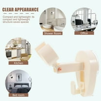 WHAMVOX Universal Hair Dryer Holder With Rotating Wall Mounted Hair Dryer Organizer For Bathroom Compact And Lightweight Blow Dryer Rack For Home