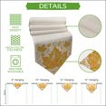 thumbnail image 5 of Thanksgiving Fall Table Runner Linen Burlap Table Runner 72 Inches Long Autumn Maple Leaves Falling Leaf Cones Dresser Scarves for Kitchen Island Coffee Dining Room Party Holiday Decoration 14"x72", 5 of 8