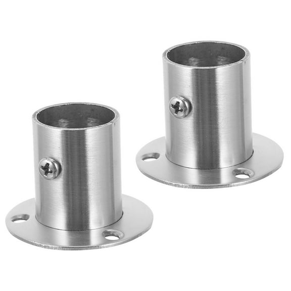 FOMIYES  2 Pcs Bracket Shower Rod Holder Holders Curtain Poles Curtains Rods