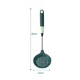 thumbnail image 2 of Juego de 4 utensilios de cocina de Silicona y acero inoxidable yuxing Verde y plateado, 2 of 5