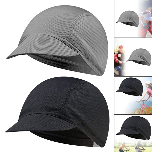 Paquete de 2 Gorros de con Visera a Prueba de terre para ejercicio, Pesca, Equitación DYNWAVEMX Gorro de ciclismo