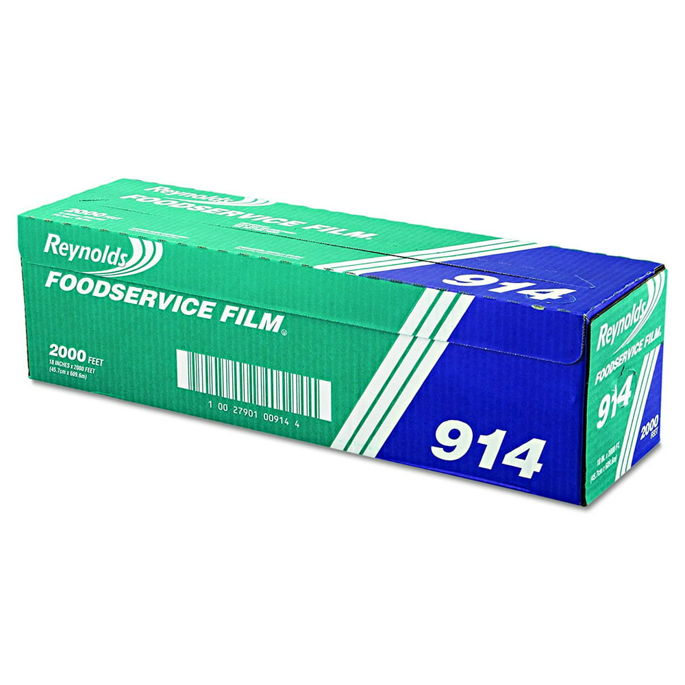 Reynolds Wrap 914 PVC Film Roll w/Cutter Box, 18' x 2000ft